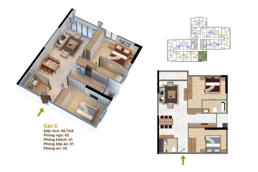 Thiết kế căn hộ RuBy 10