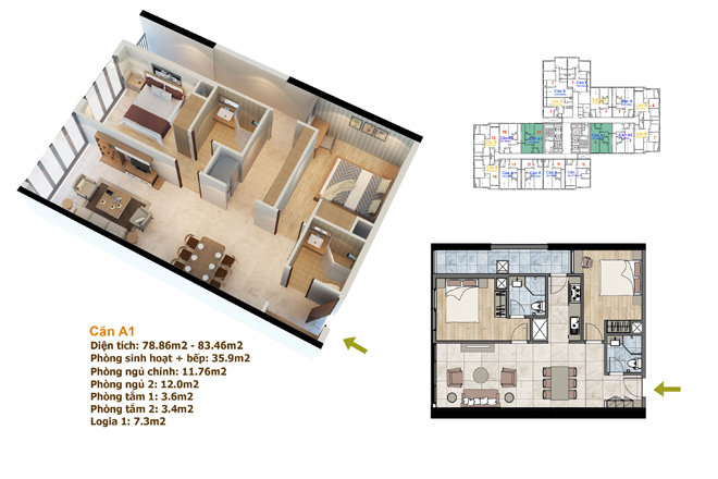 Thiết kế căn hộ 09, 17