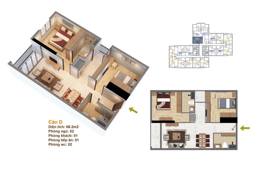 Thiết kế căn hộ RuBy 01