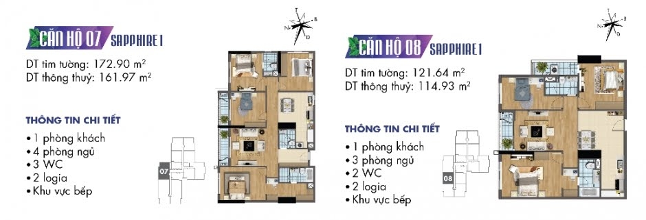 Thiết kế căn hộ Sapphire 07