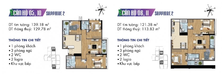 Thiết kế căn hộ Sapphire 11