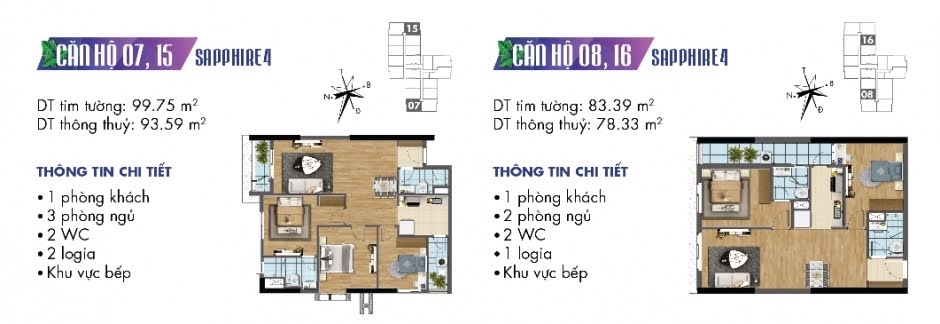 Thiết kế căn hộ Sapphire 15