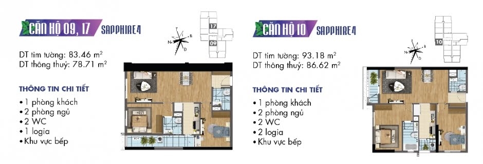 Thiết kế căn hộ Sapphire 10