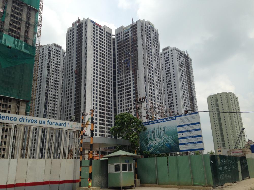 Dự án đang xây khuôn viên hồ điều hòa