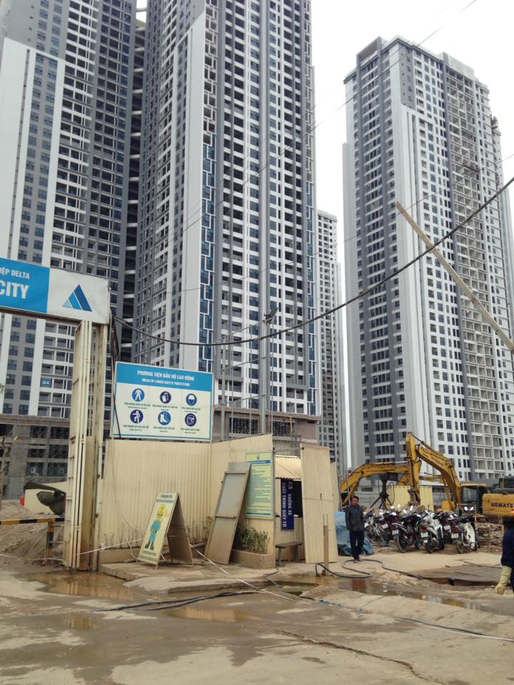 Dự án đang hoàn thiện các tầng cuối cùng để chuẩn bị cất nóc