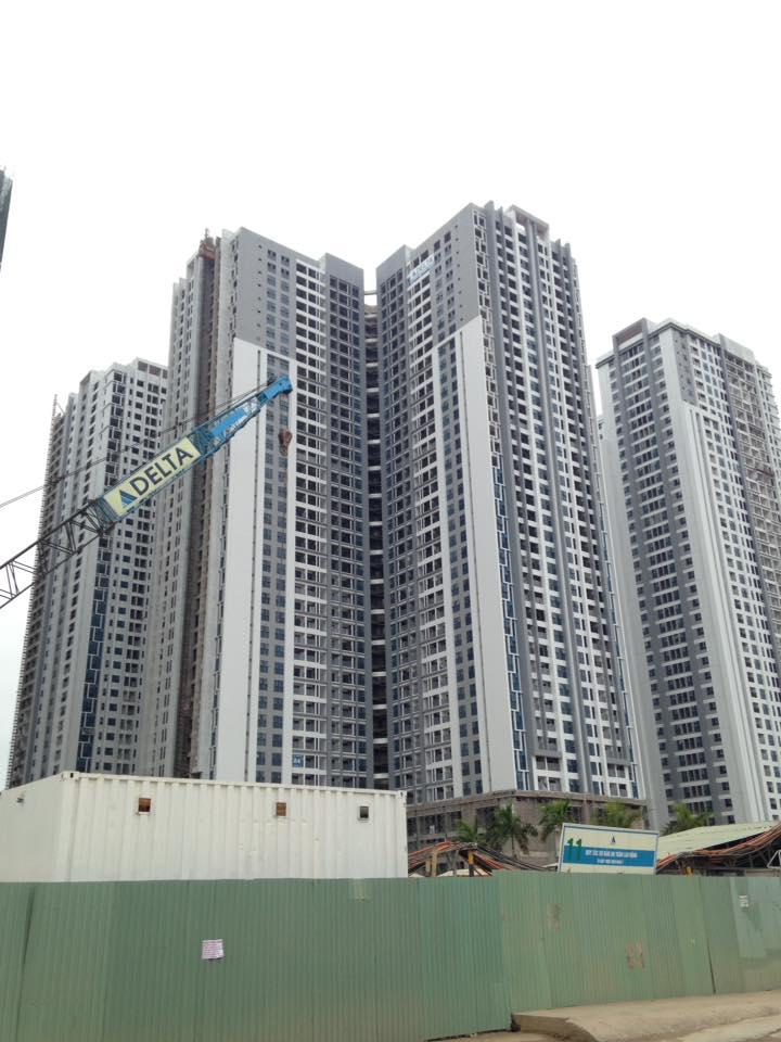 Dự án đang hoàn thiện các tầng cuối cùng để chuẩn bị cất nóc