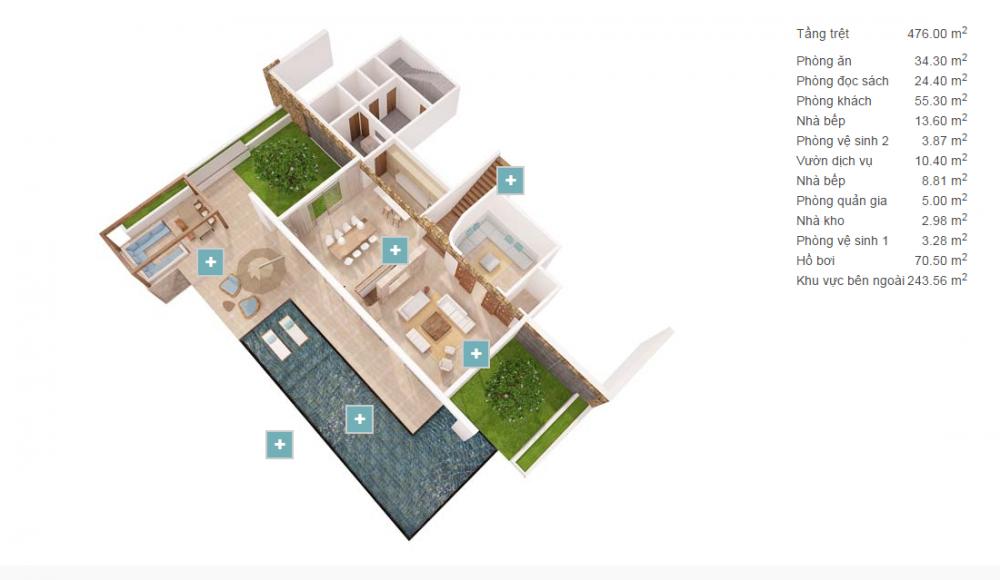 Thiết kế biệt thự D4