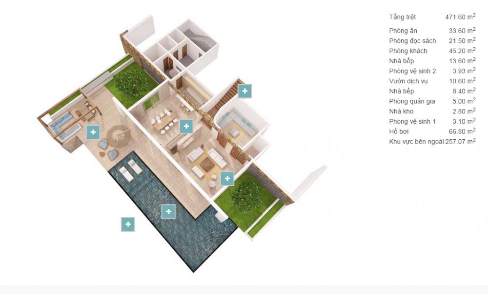 Thiết kế biệt thự D7