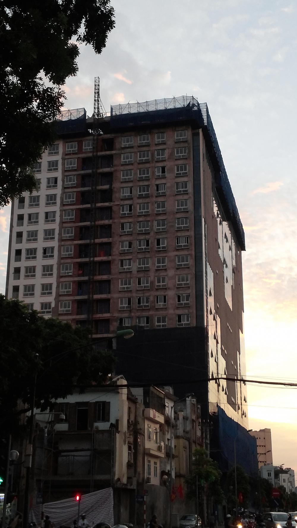 Dự án đang hoàn thiện mặt ngoài