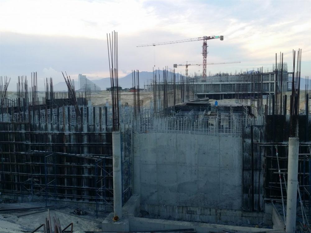 Các căn biệt thự đang trong quá trình hoàn thiện