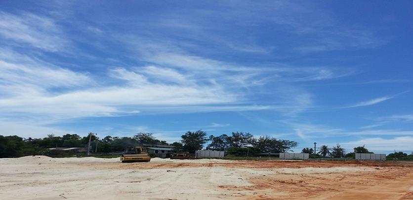 Dự án đã hoàn thành thi công san lấp, đang trong quá trình kiểm tra và nghiệm thu giai đoạn 1 để bước san giai đoạn 2