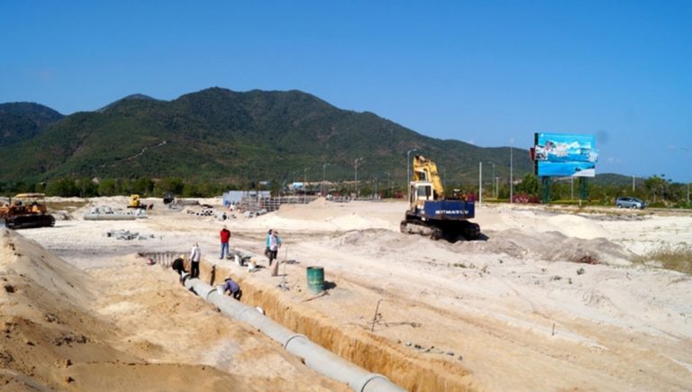 Dự án đang thi công hạ tầng