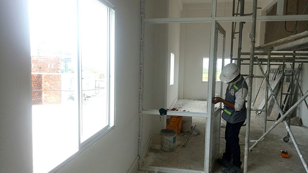 Dự án đang thi công nhà mẫu