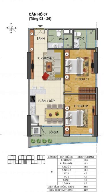 Thiết kế căn hộ 07