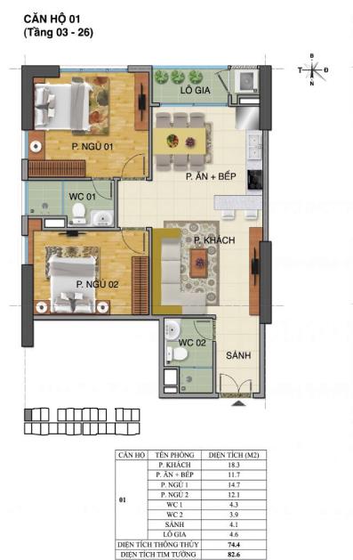 Thiết kế căn hộ 01