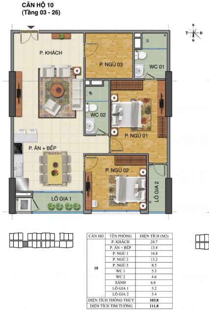 Thiết kế căn hộ 10