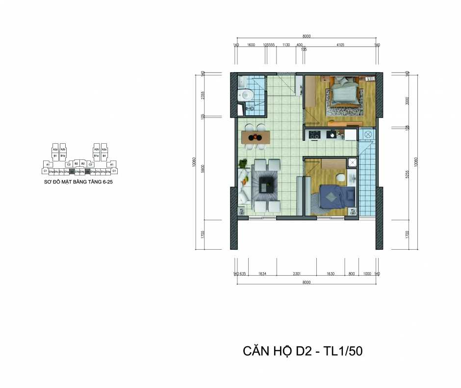 Thiết kế căn hộ D2