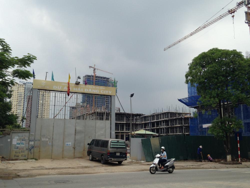 Dự án đang thi công những tầng đầu tiên của tòa chung cư