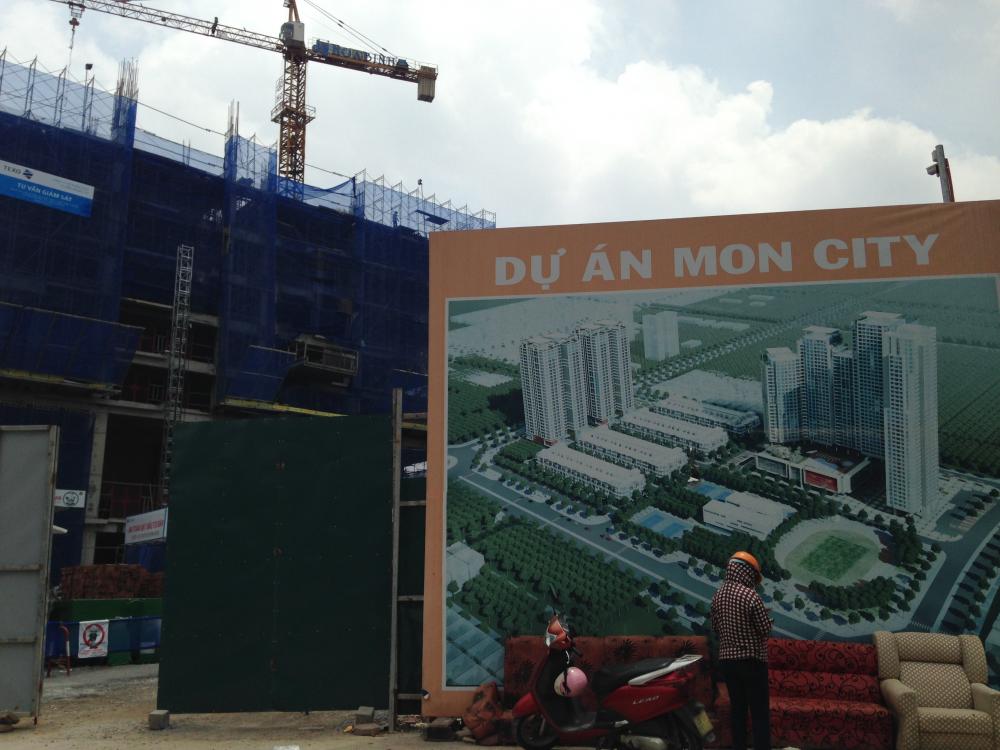 Dự án đang thi công những tầng đầu tiên của tòa chung cư