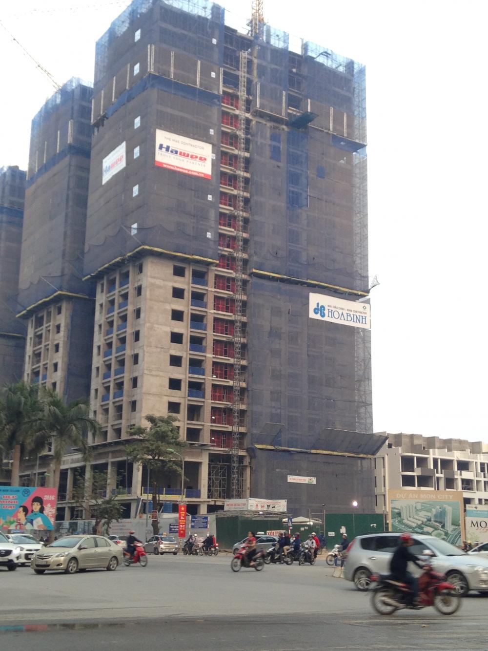 Dự án đã thi công đến mặt sàn tầng 23