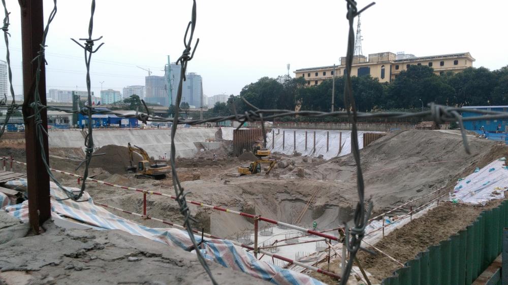 Dự án đang thi công móng