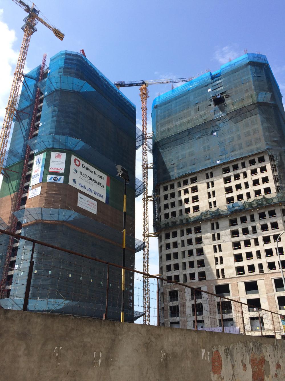 Dự án đang thi công tới mặt sàn tầng 26