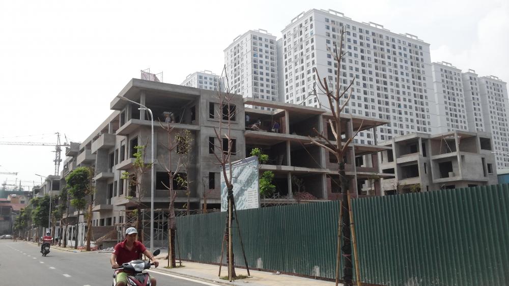 Dự án đang hoàn thiện thô một số nhà liền kề