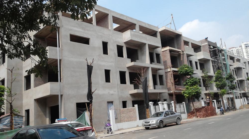 Dự án đang hoàn thiện thô một số nhà liền kề
