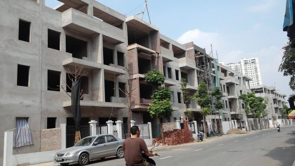 Dự án đang hoàn thiện thô một số nhà liền kề