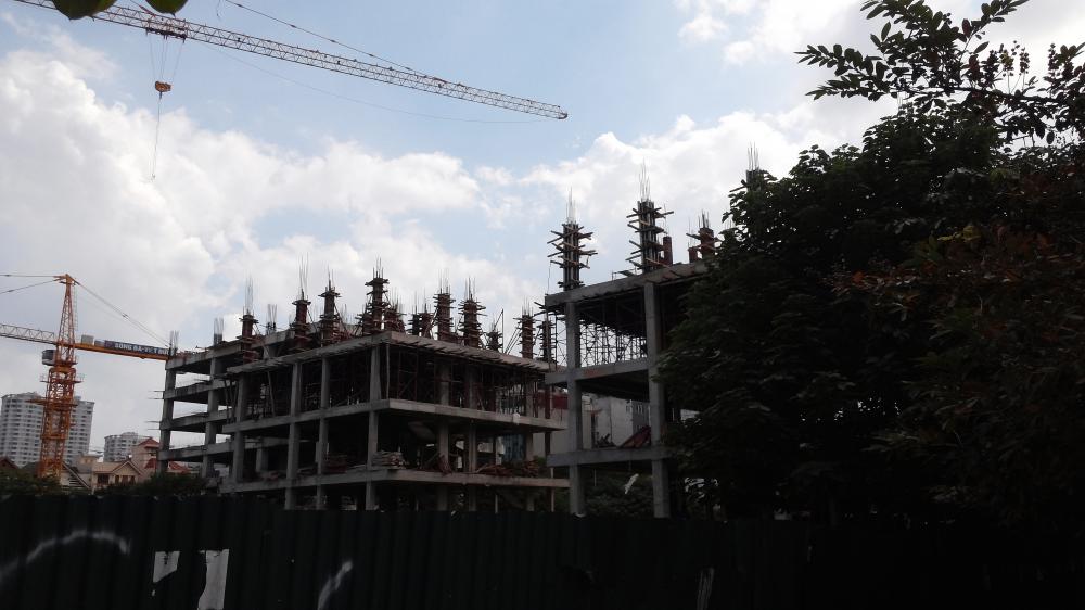 Dự án đang thi công các khối liền kề