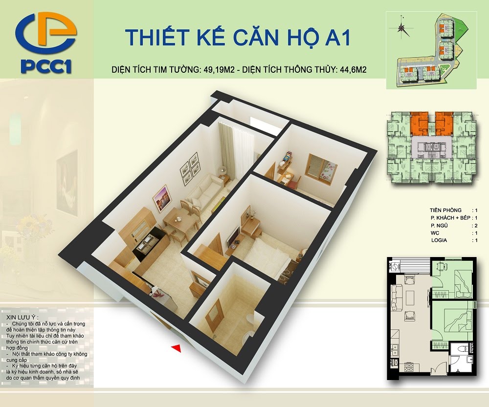 Thiết kế căn hộ 01 - 10