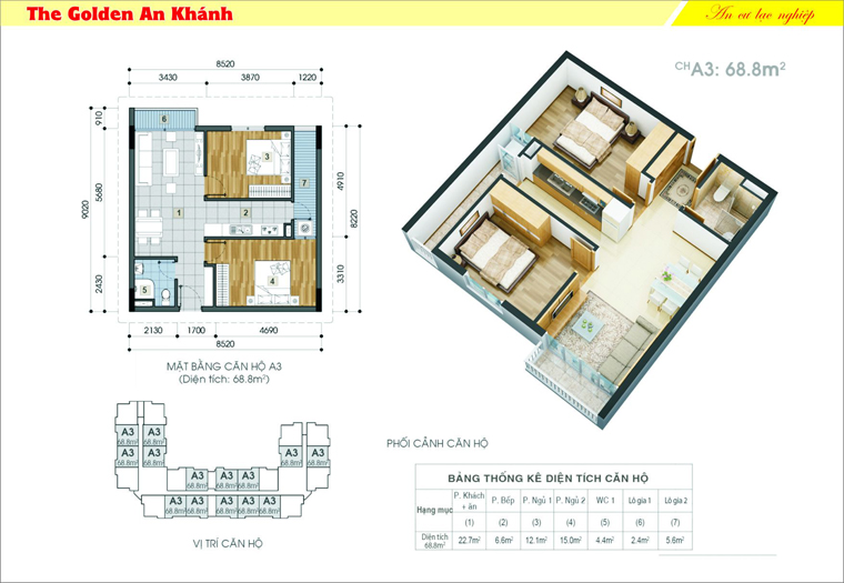 Thiết kế căn hộ A3