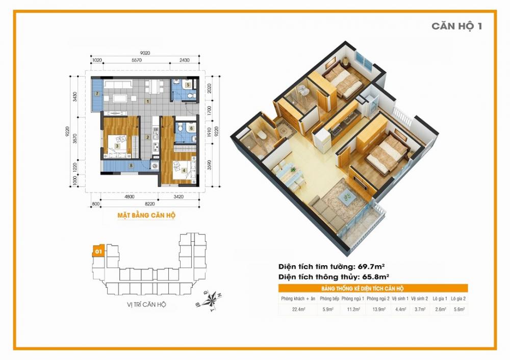 Thiết kế căn hộ 01