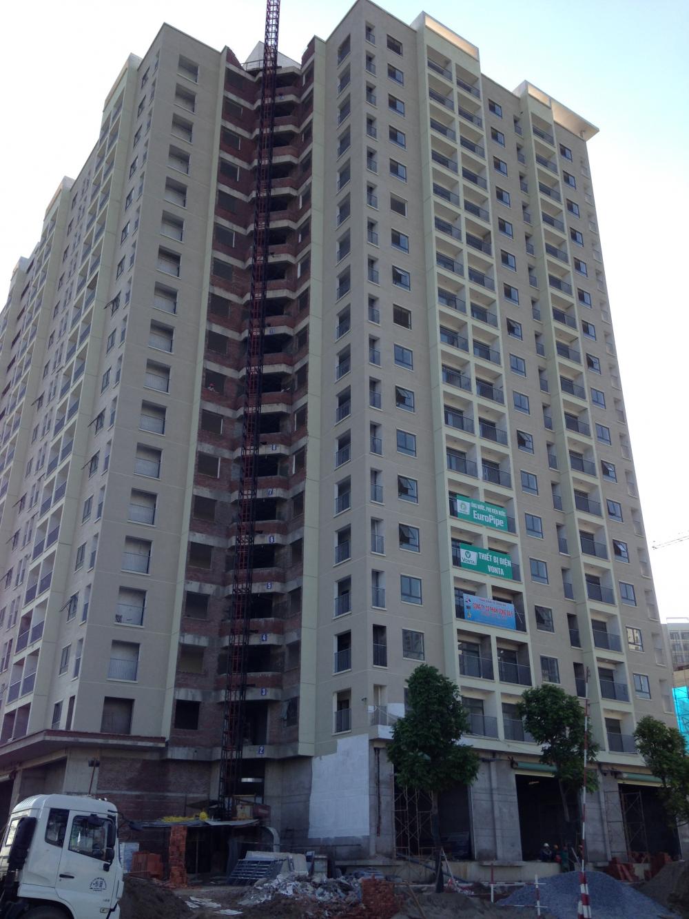 Một số tòa đang xây thô, một số tòa đang hoàn thiện