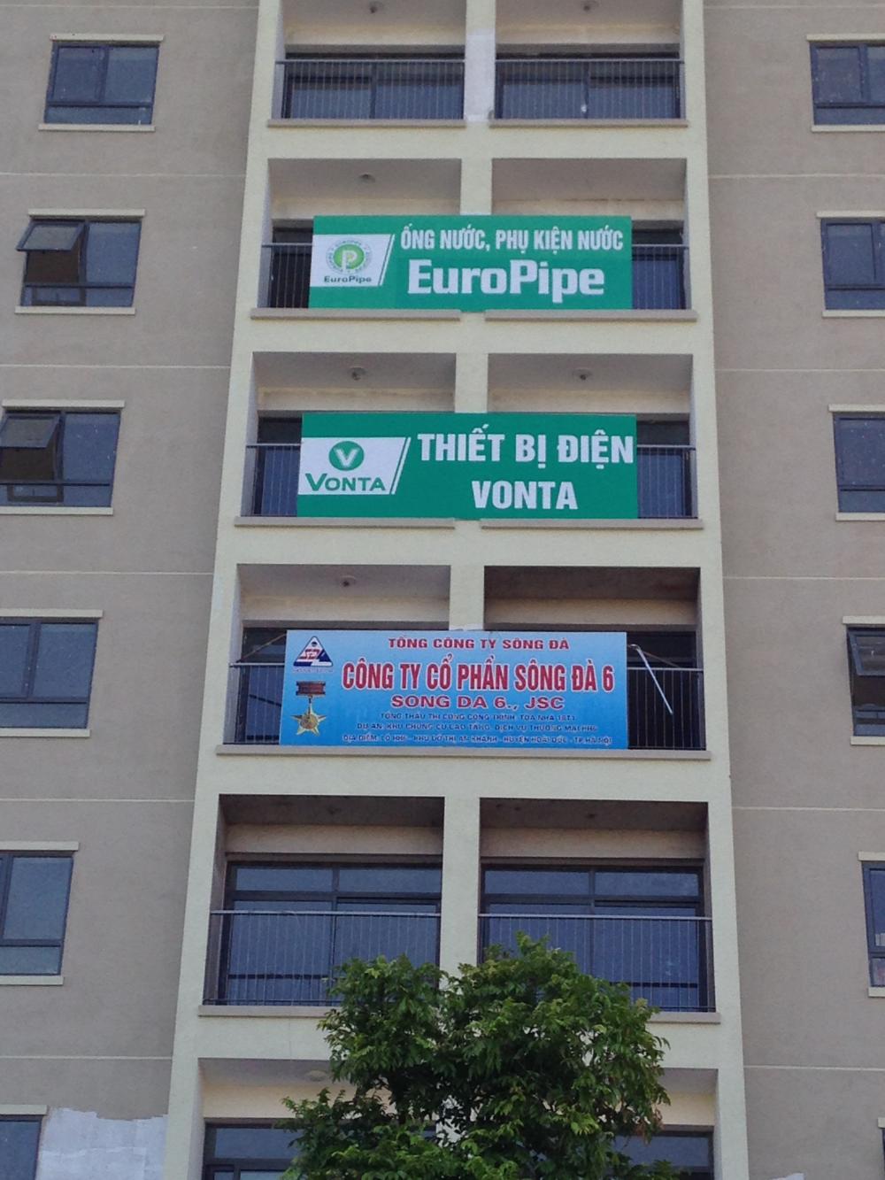 Một số tòa đang xây thô, một số tòa đang hoàn thiện