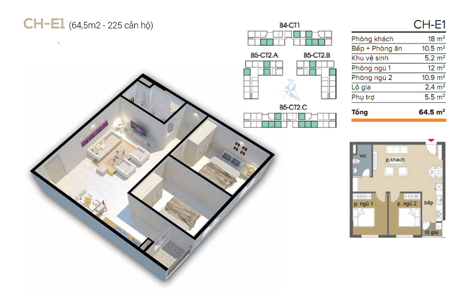 Thiết kế căn hộ E1