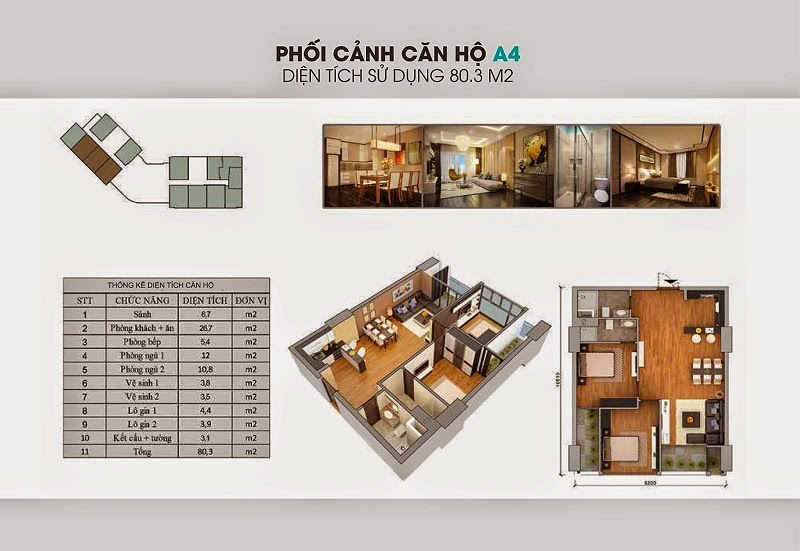 Thiết kế căn hộ A4, A5, A6