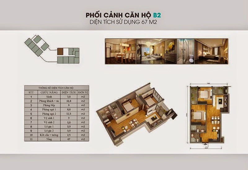 Thiết kế căn hộ B2