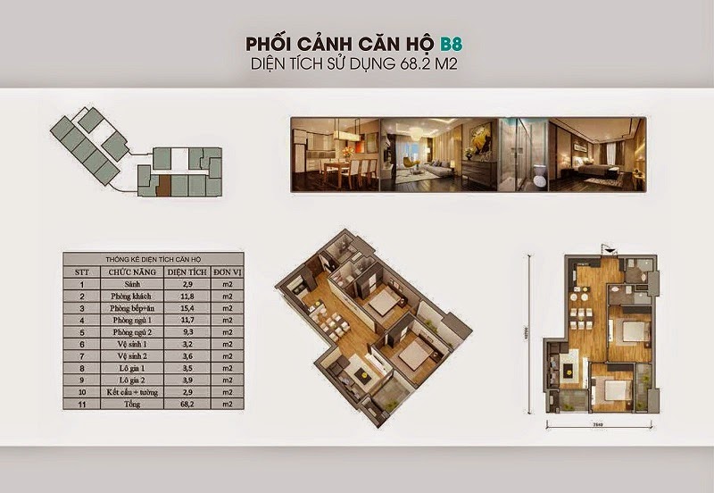 Thiết kế căn hộ B8