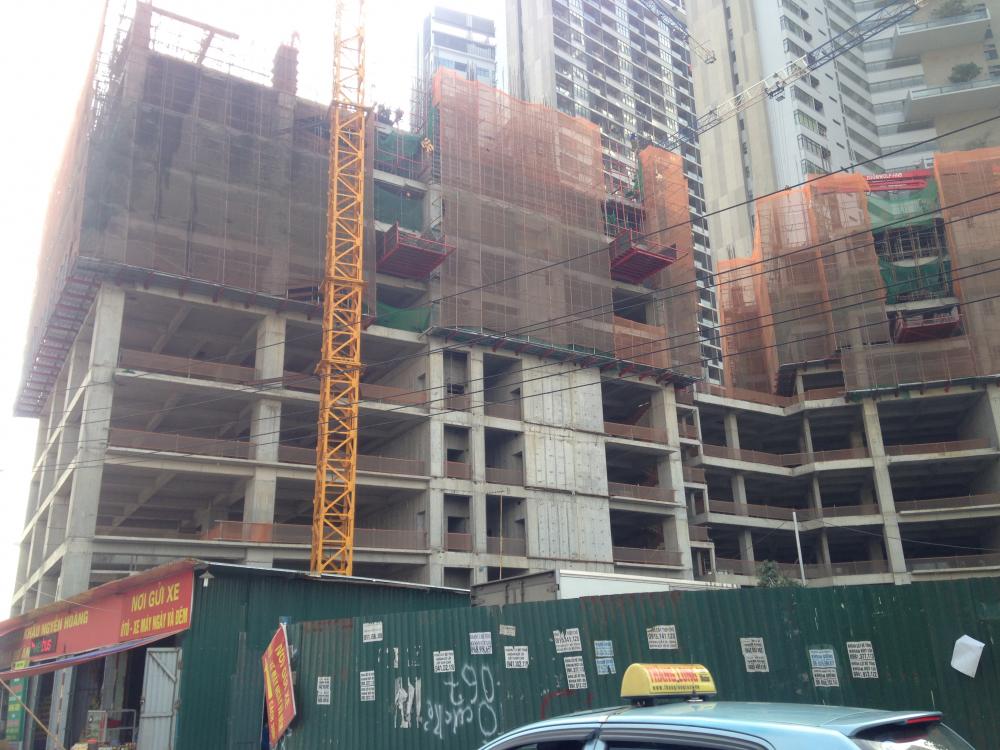 Dự án đang thi công tới mặt sàn tầng 9