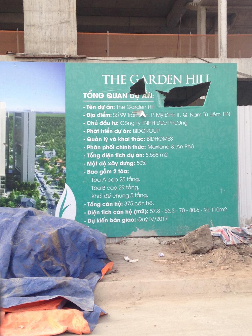 Dự án đang thi công tới mặt sàn tầng 9