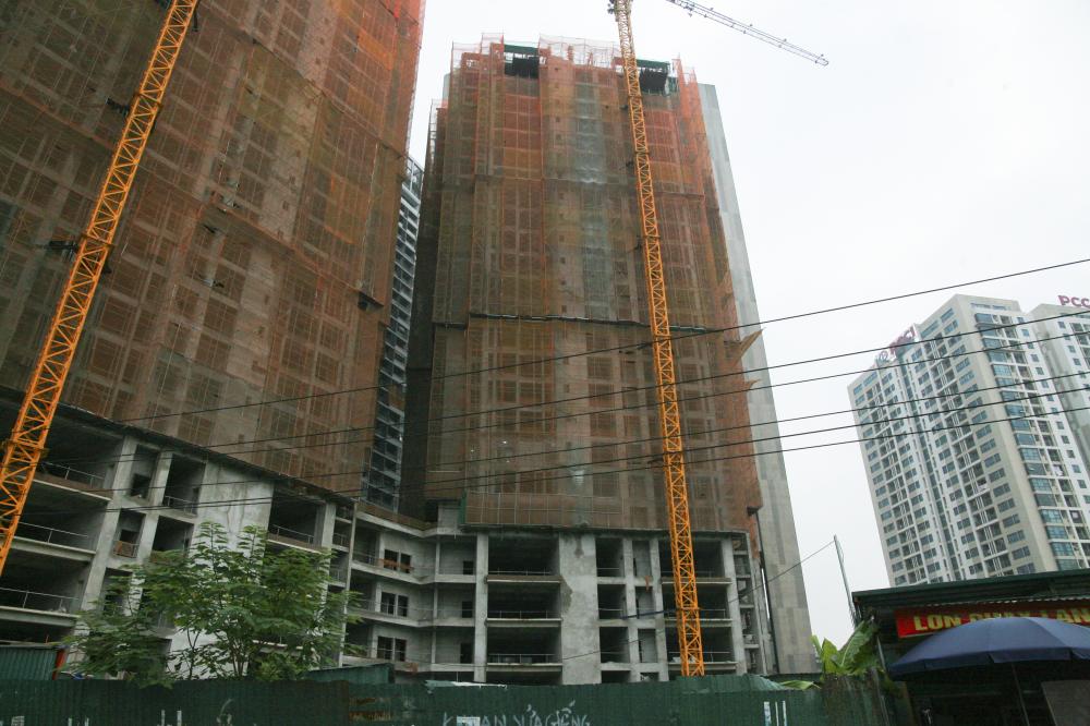 Dự án đang thi công tới mặt sàn tầng 29