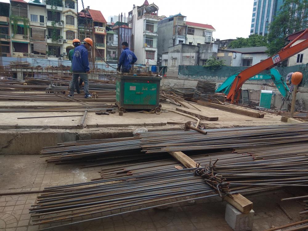 Dự án đang thi công móng hầm