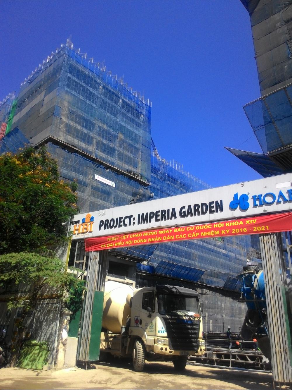 4 tòa A, B, C, D đang thi công mặt sàn tầng 15 tới 18