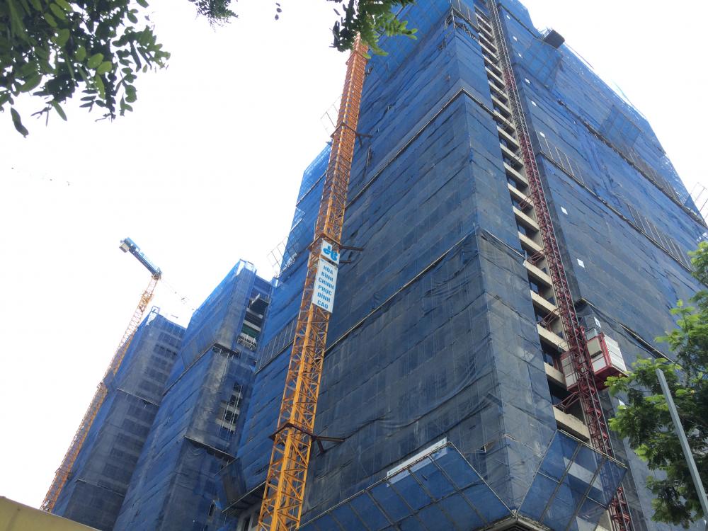 Dự án đang thi công tới mặt sàn tầng 28
