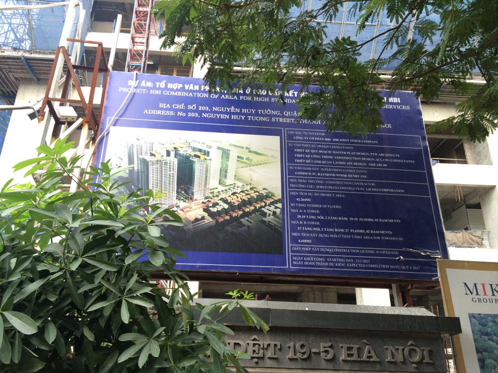 Dự án đang thi công tới mặt sàn tầng 28