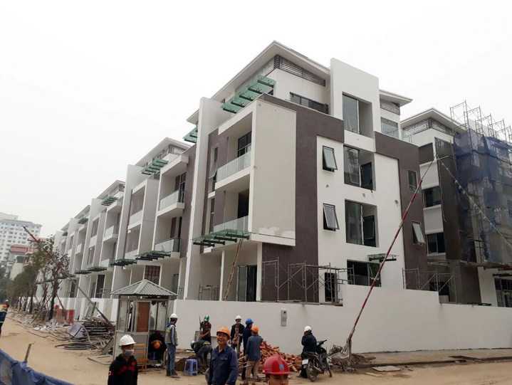 Dự án đã cất nóc, đang hoàn thiện mặt ngoài