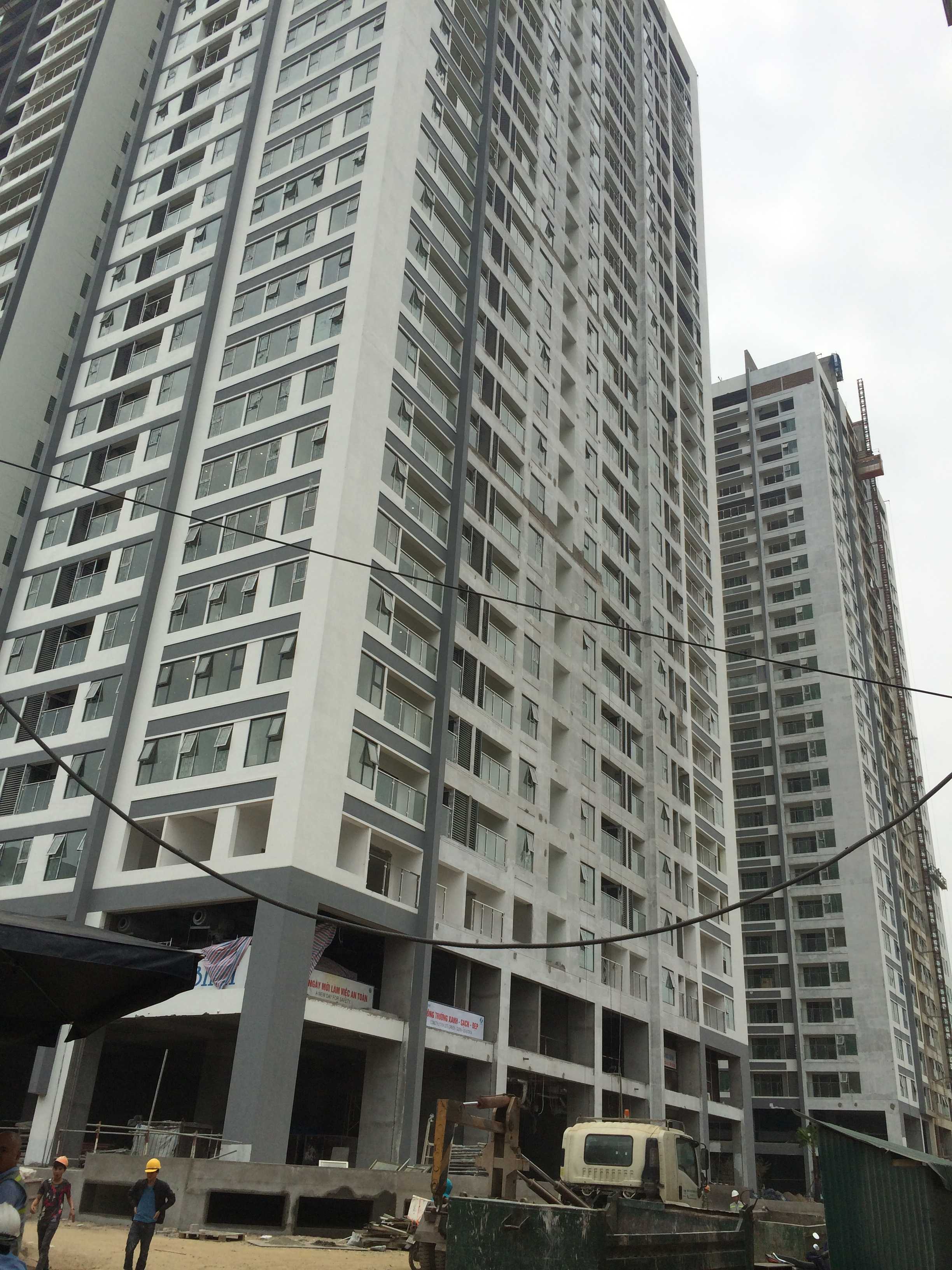 Dự án đang sơn và hoàn thiện những hạng mục cuối cùng