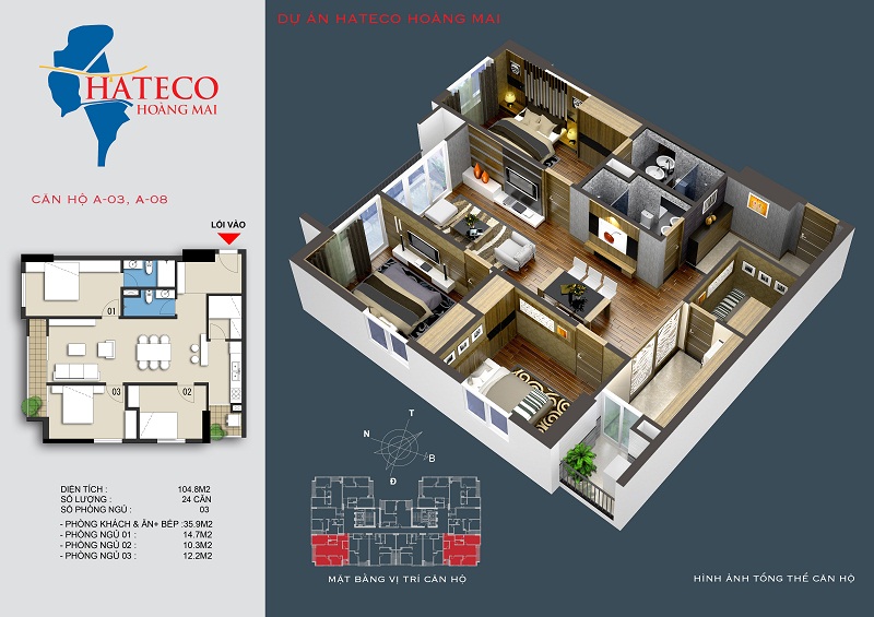 Thiết kế căn hộ A-08