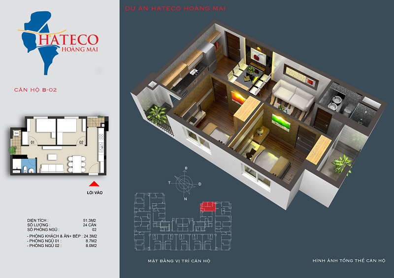 Thiết kế căn hộ B-02